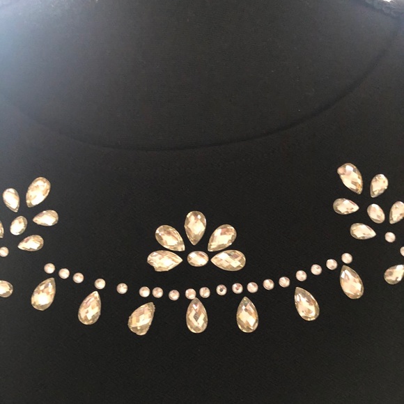 NWT NY&C Embellished Neck Top - Picture 2 of 4